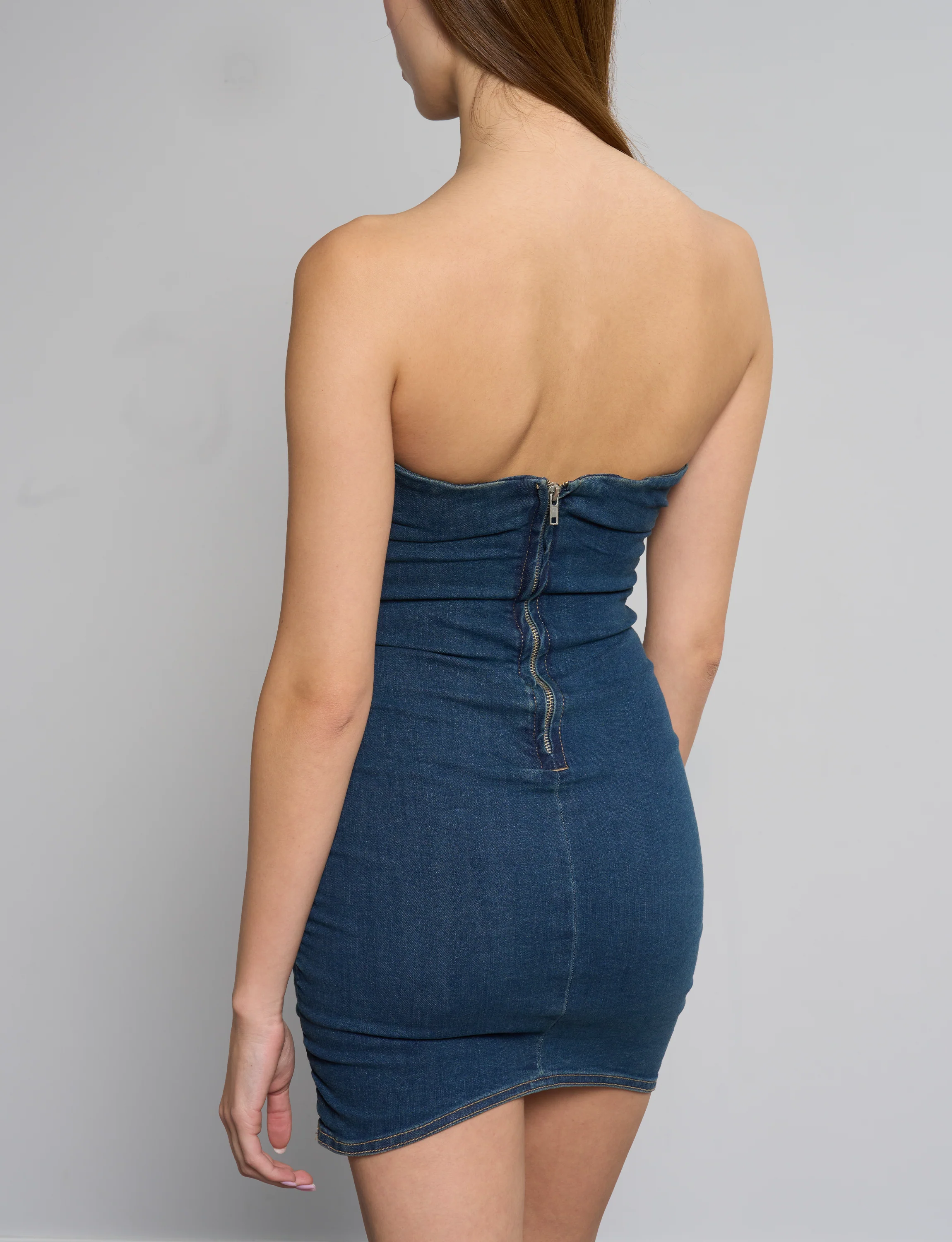Vestito tubino in denim - Image 3