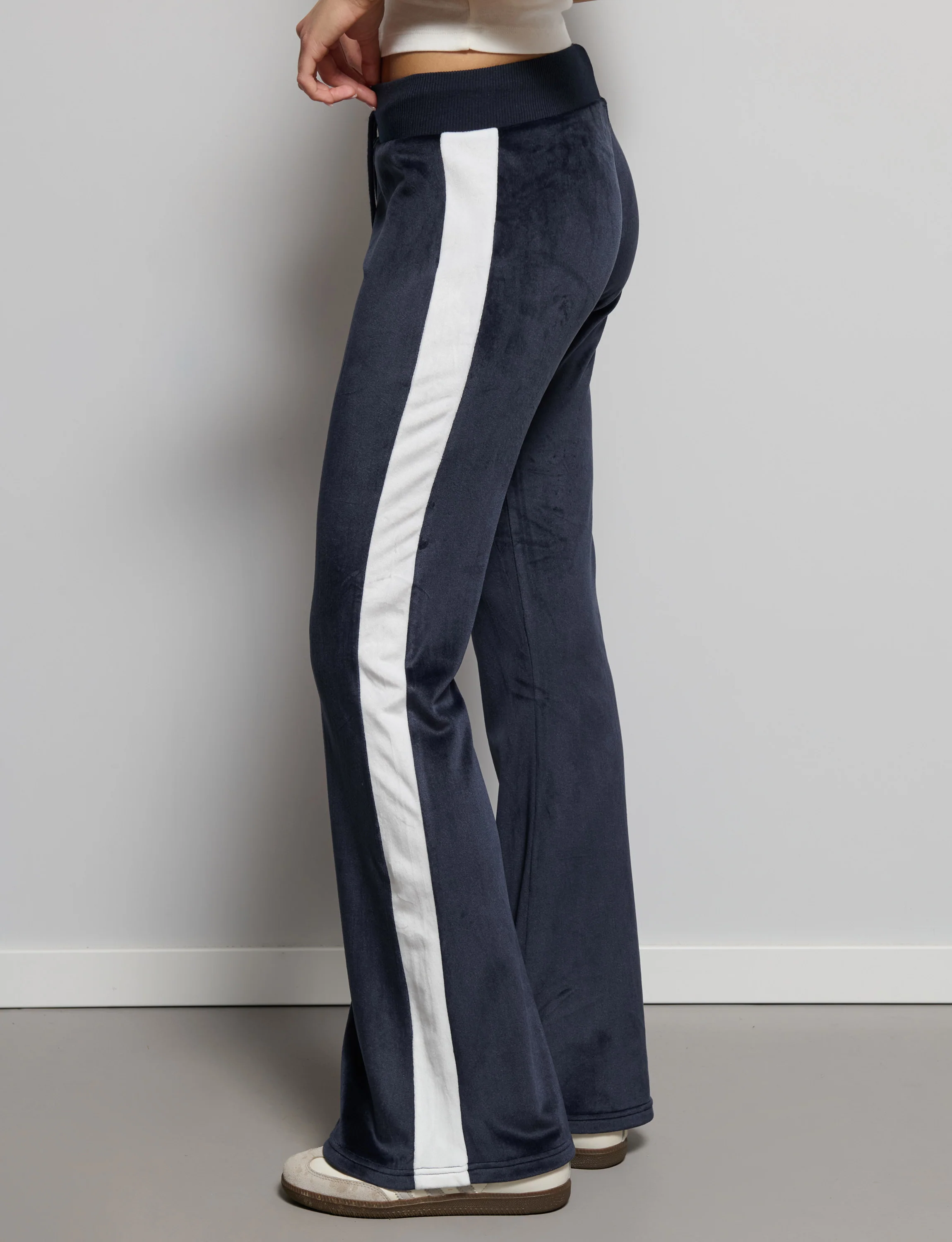 Pantalone ciniglia blu notte - Image 3