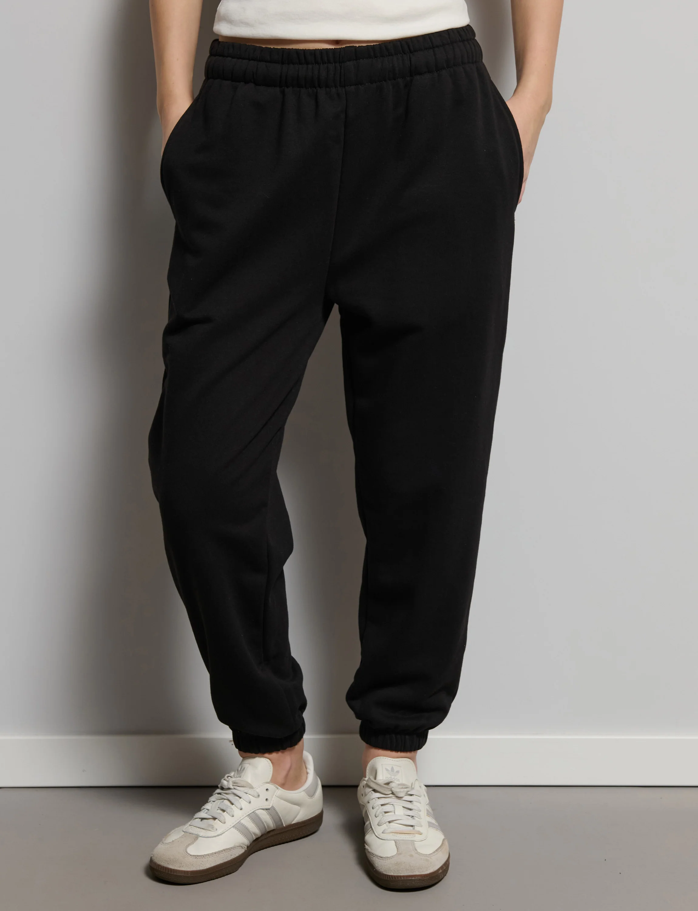 Pantalone nero in felpa - Image 2