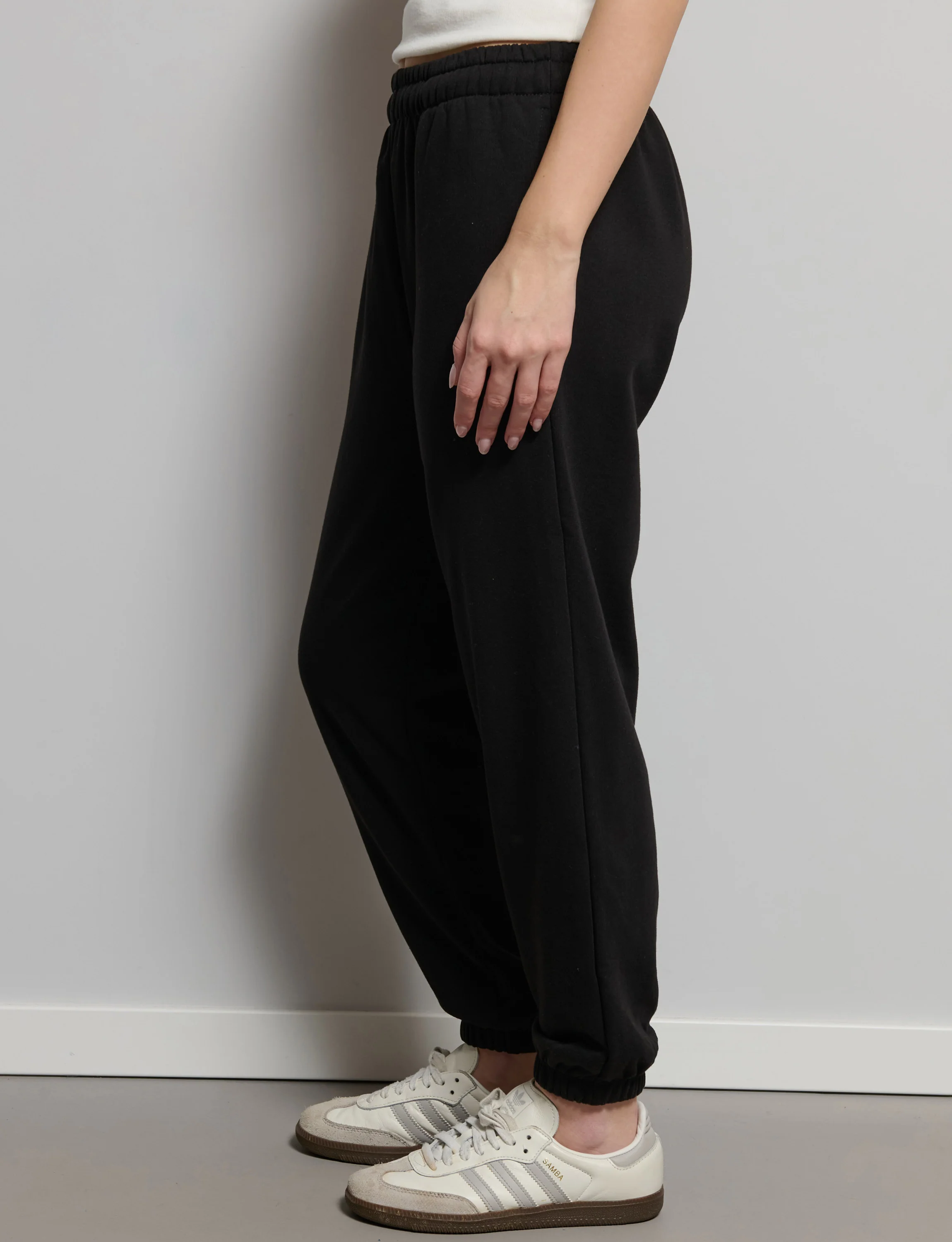 Pantalone nero in felpa - Image 3