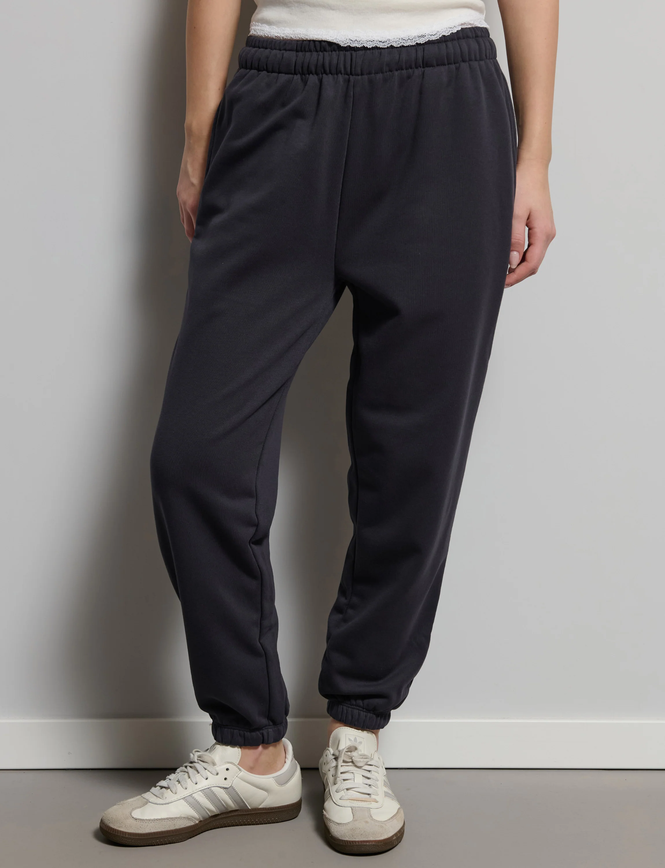 Pantalone blu notte in felpa - Image 2