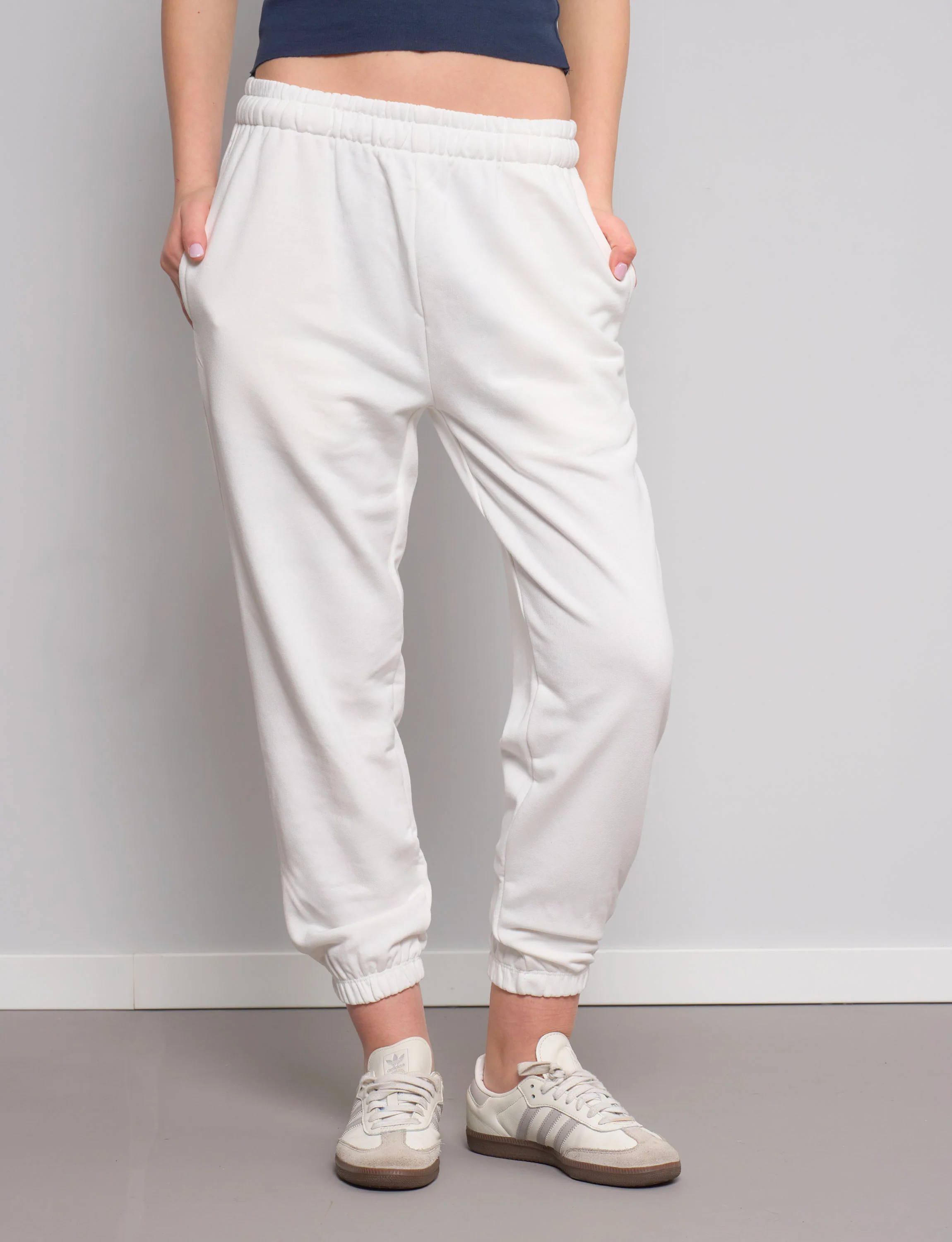 Pantalone bianco in felpa - Image 3
