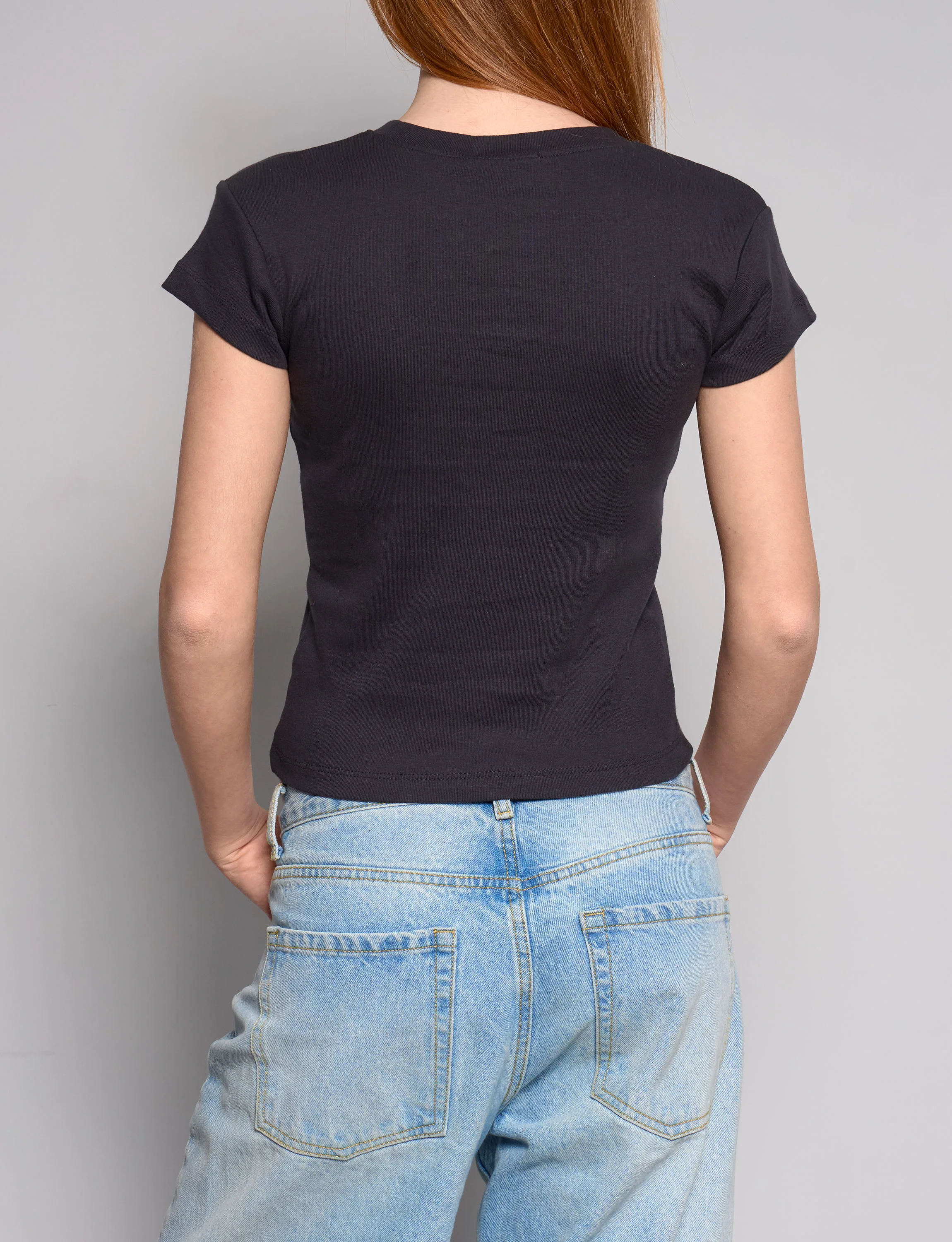 T-shirt blu notte con scritta "Attento che t'innamori" - Image 3