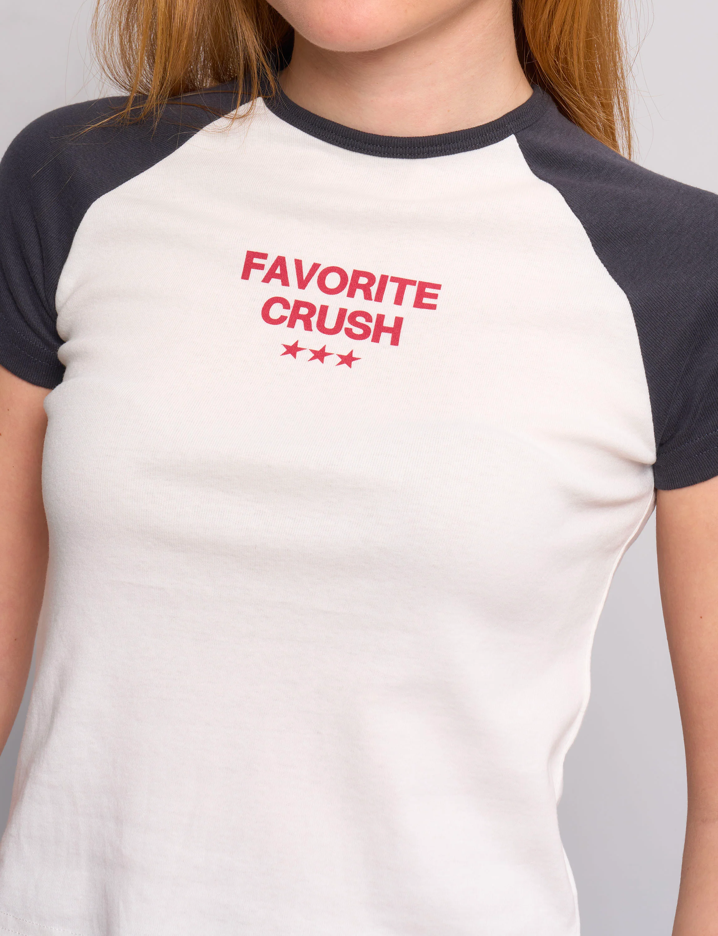 T-shirt a manica corta bicolor "Favorite crush" - Image 2