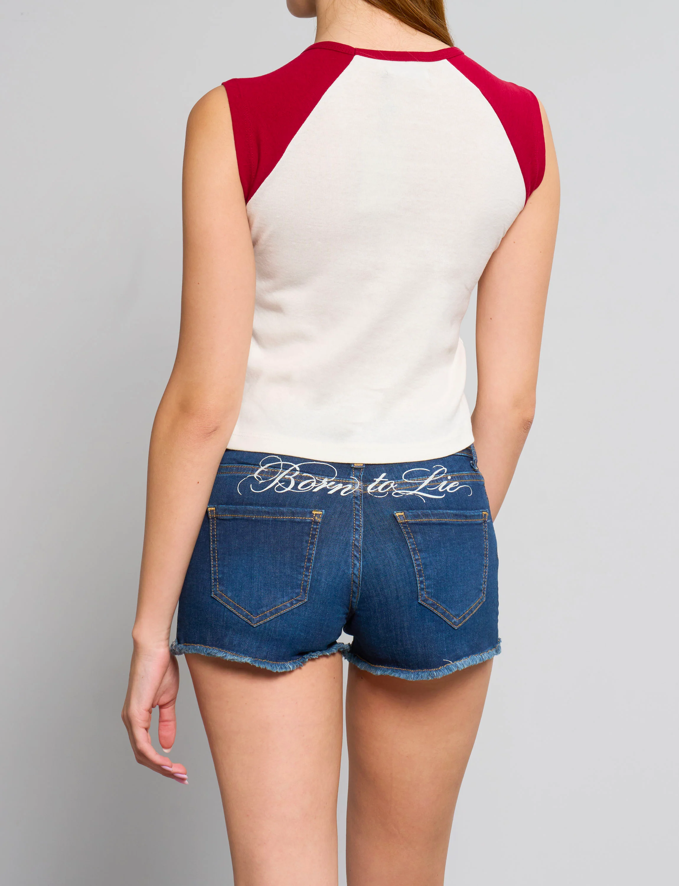T-shirt manica bicolor con scritta "Superstar" - Image 4