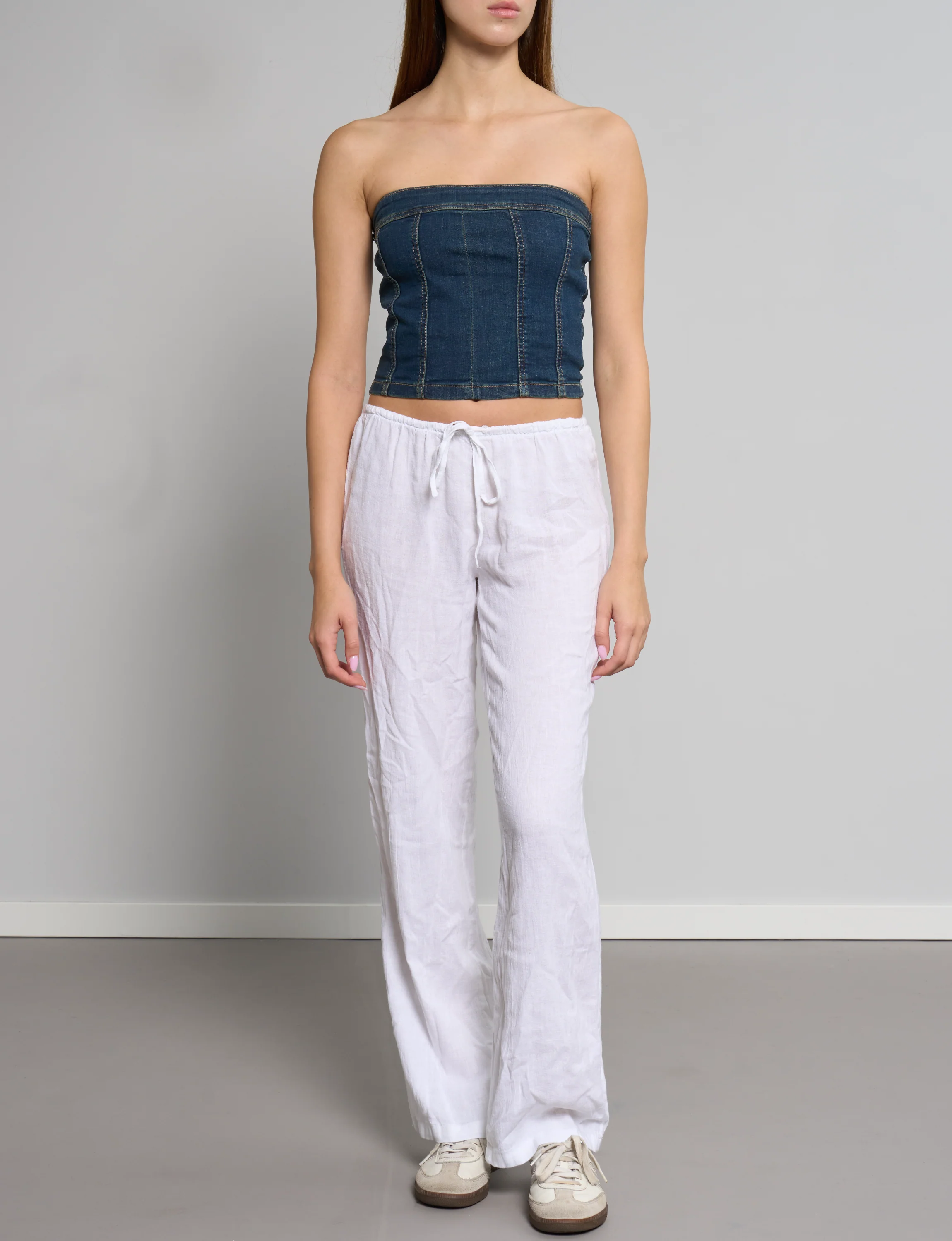 Top a fascia in denim - Image 4