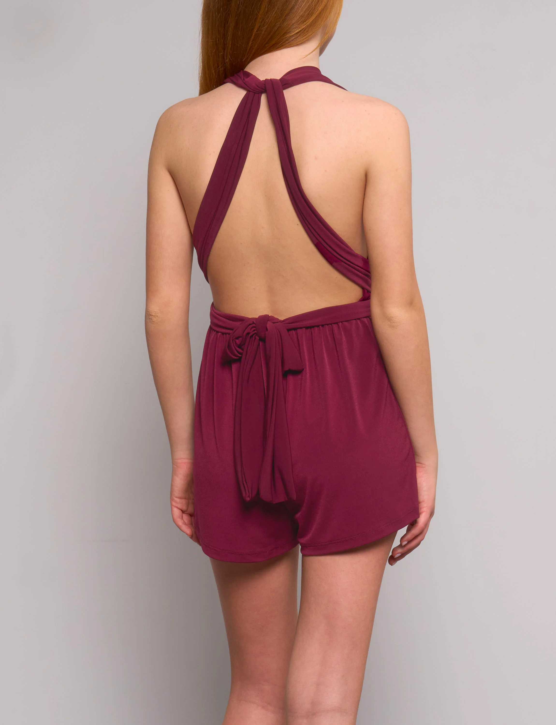 Tutina bordeaux con fasce regolabili - Image 4