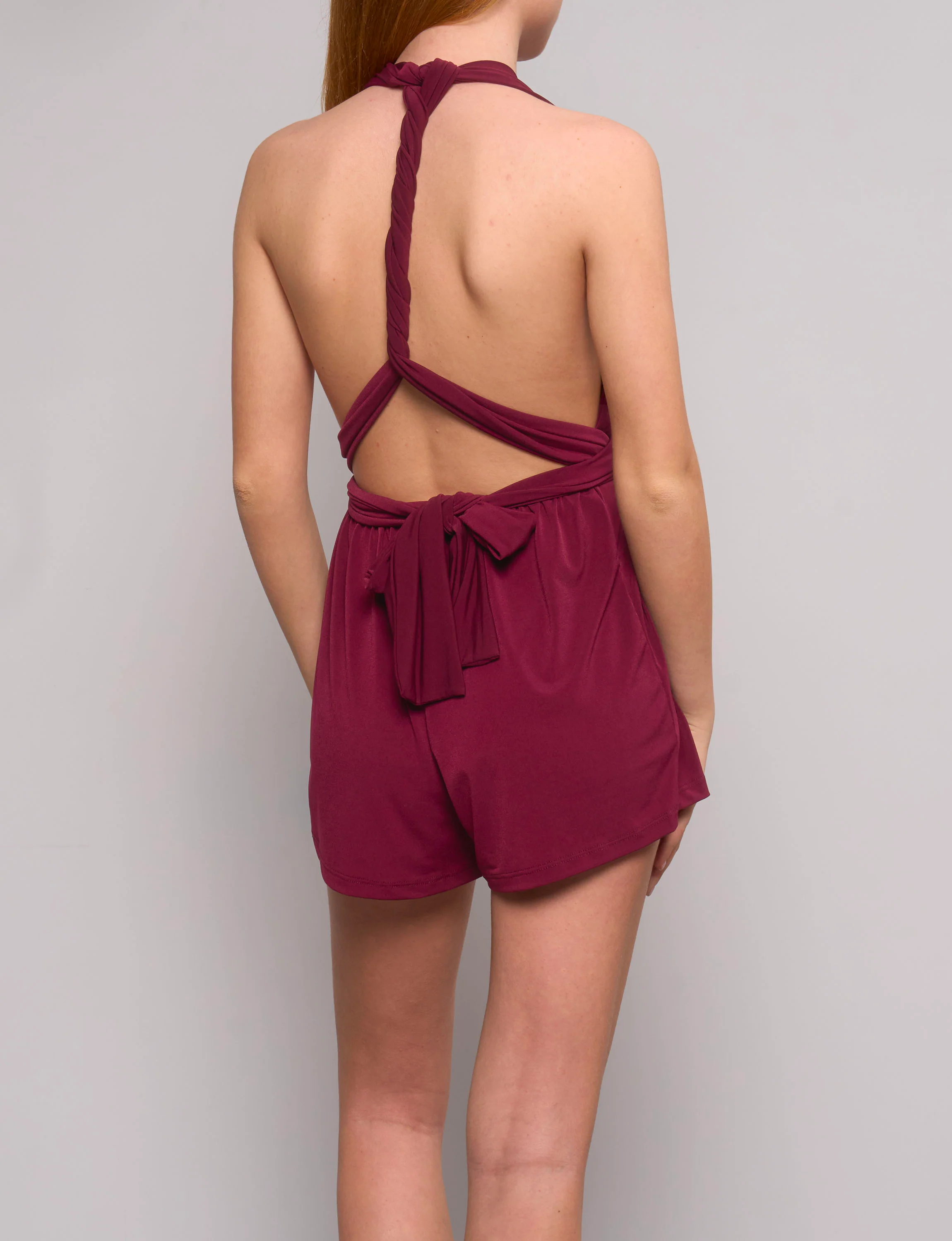 Tutina bordeaux con fasce regolabili - Image 5